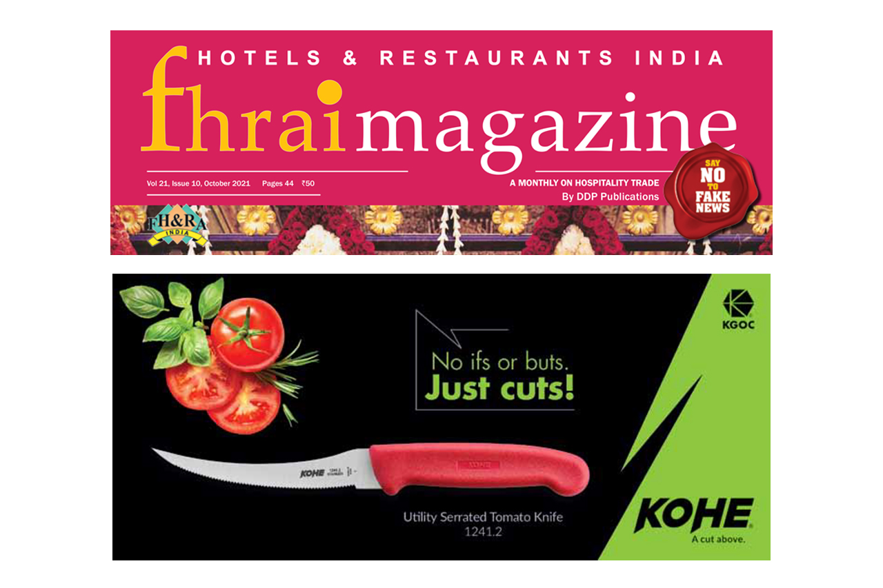 Kohe in FHRAI Magazine Oct 2021 Edition