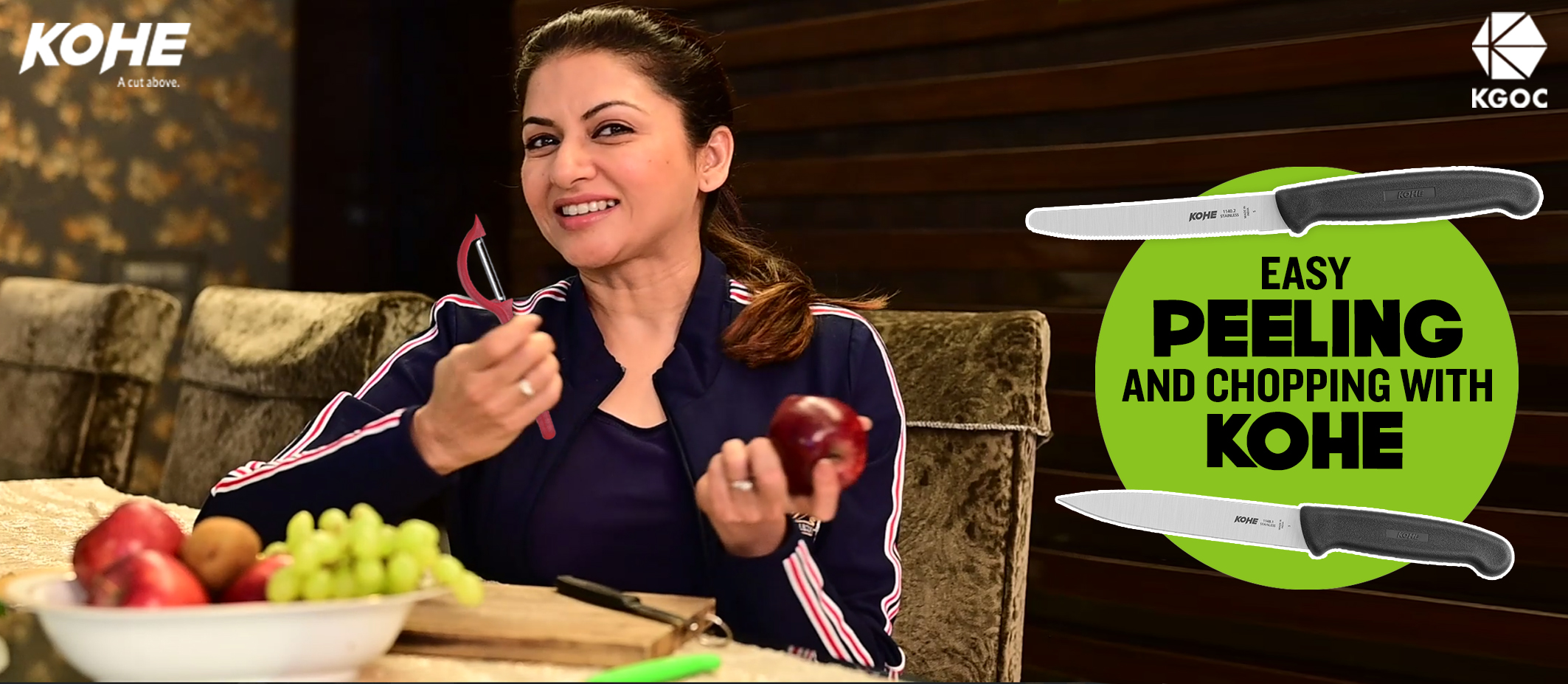 Kohe is Bhagyashree's kitchen partner, tune in to the video for insight.
