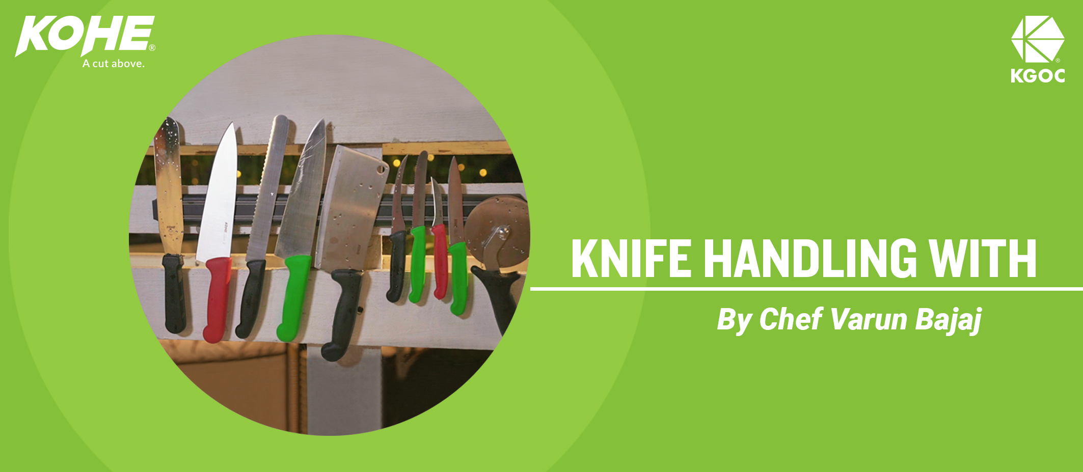 Learn to handle knives from expert