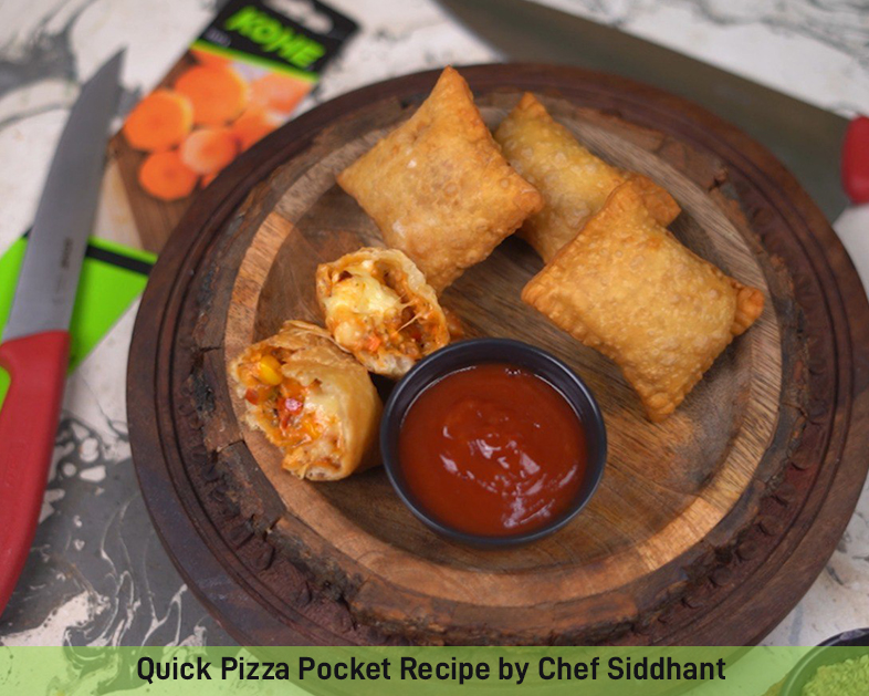 A snack that is quick, easy to make, and gives a wholesome taste of pizza in tiny pockets.