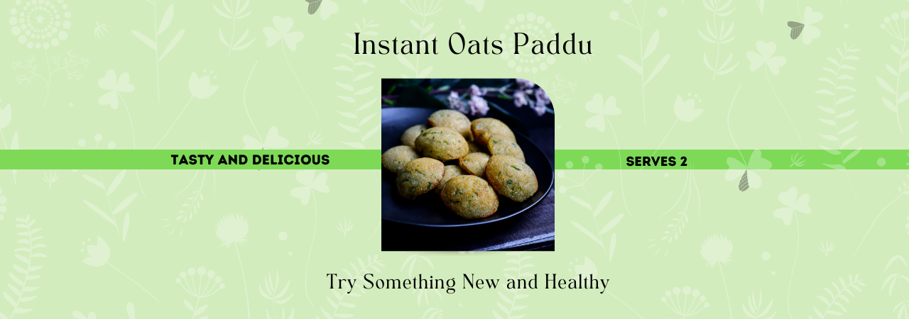 Delicious and Nutritious Instant Oats Paddu Recipe by Deepa Hedge
