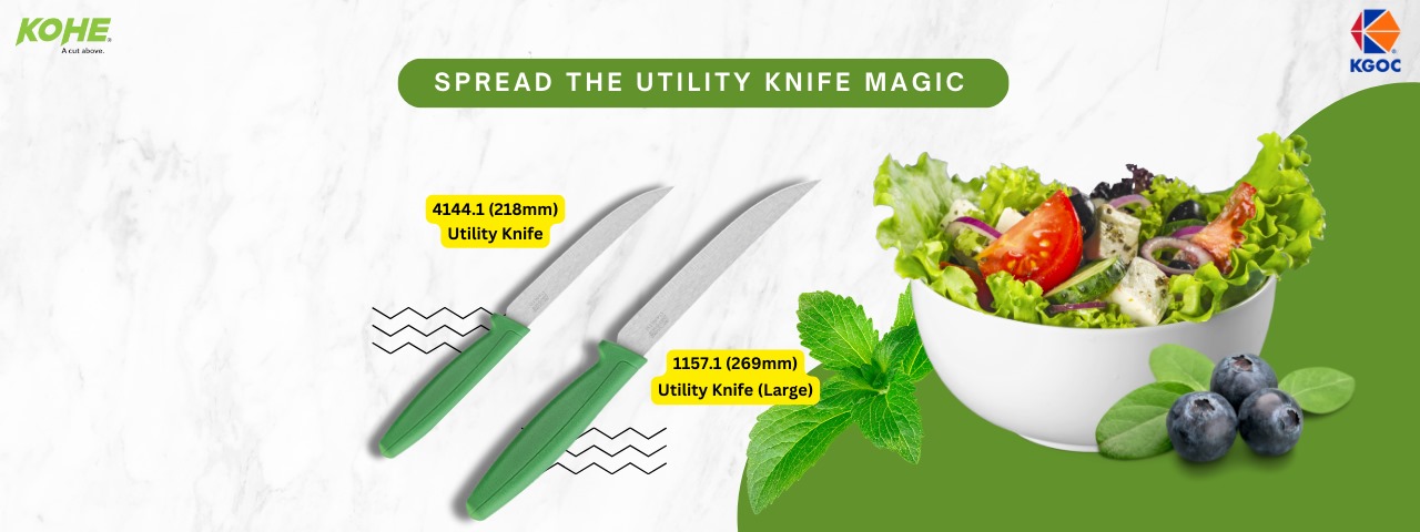 Navigating Culinary Excellence: The Versatile Utility Knives from KOHE KGOC