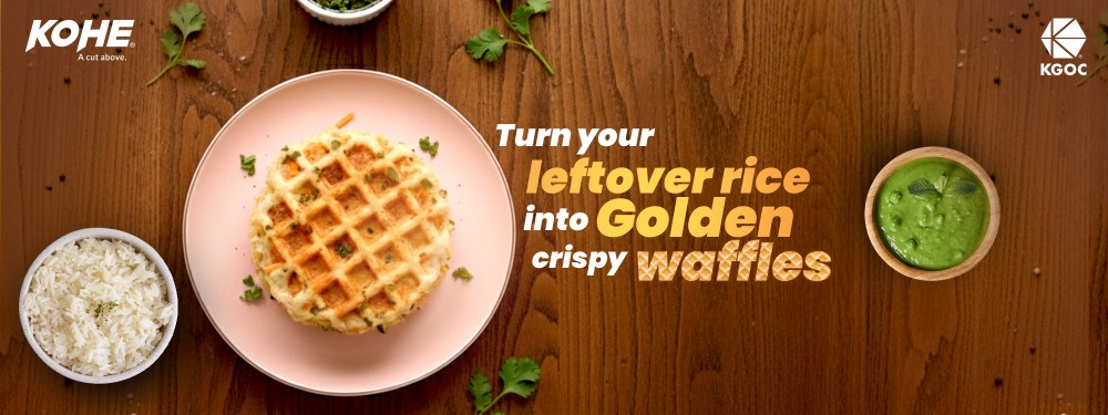 Turn Your Leftover Rice into Golden, Crispy Waffles