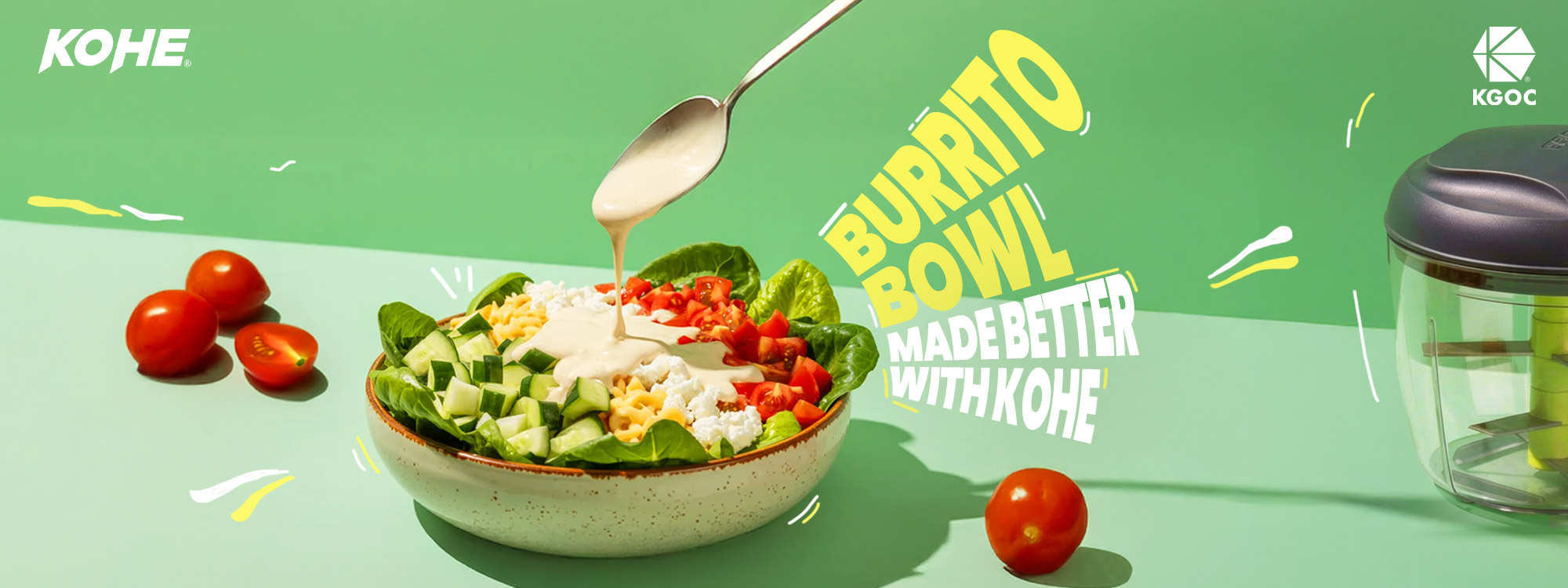 Burrito Bowl Made Better with Kohe Kitchen Tools
